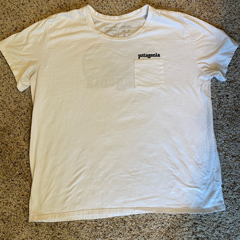 White Womens Patagonia tshirt